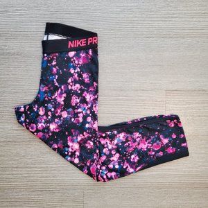 Nike Pro Cool Microcosm Print Capri Leggings